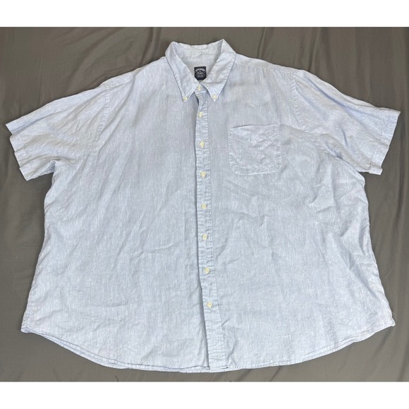 Brooks Brothers Other - Brooks Brothers Baird McNutt Irish Linen Short Sleeve Shirt Blue 3XL Casual